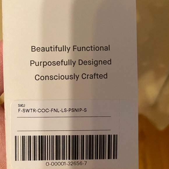 NWT Everlane Butter Yellow Funnel Neck Sweater in Cotton Cashmere Small - Picture 4 of 6